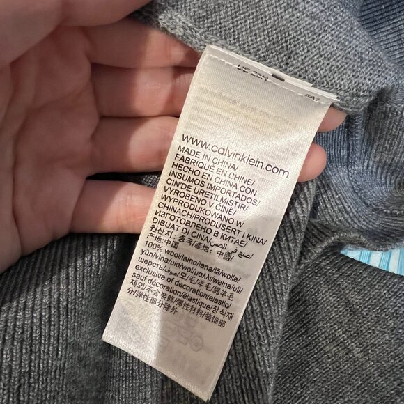 MEN Calvin Klein 100% Wool turtleneck sweater Excellent Condition size S - Picture 4 of 4